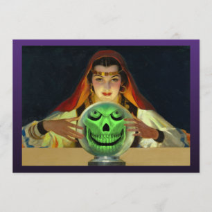 Wahrsager Halloween-Party-Einladungen Einladung