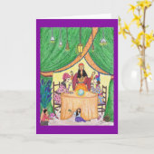 Wahrsager-Kristallball-Gruß-Karte Karte (Gelbe Blume)