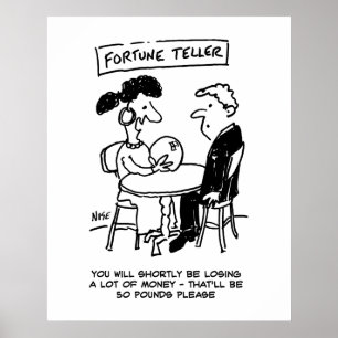 Wahrsager sagt einen finanziellen Verlust voraus Poster