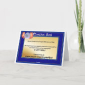 Wahrsagerei-Karte - Geburtstag Karte (Rückseite)