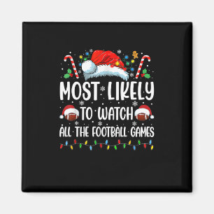 Wahrscheinlich alle Football-Spiele zu Weihnachten Magnet