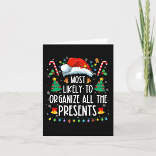 Wahrscheinlich alle Geschenke organisiert Familie Karte