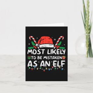 Wahrscheinlich als Elf verkannt Lustige Familie We Karte