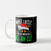 Wahrscheinlich als Elf verkannt Lustiges passendes Kaffeetasse (Links)