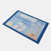 Wahrscheinlich am Strand - im Sommer Personalisier Fußmatte (Schrägansicht)