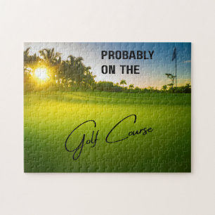 Wahrscheinlich auf dem Golfplatz Golf Liebhaber Puzzle