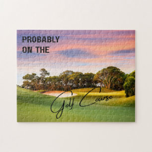 Wahrscheinlich auf dem Golfplatz Golf Liebhaber Puzzle