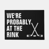 Wahrscheinlich beim Eishockey in der Halle Fußmatte (Vorderseite)