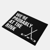 Wahrscheinlich beim Eishockey in der Halle Fußmatte (Schrägansicht)