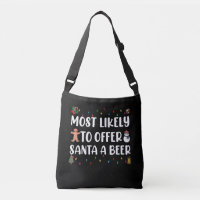 Wahrscheinlich bietet Santa ein Bier lustiges Trin