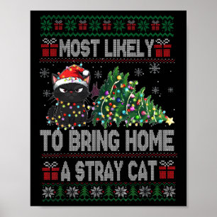 Wahrscheinlich bringt er eine streunende Katze nac Poster