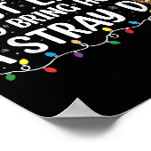 Wahrscheinlich bringt Weihnachten Fu einen streune Poster (Ecke)