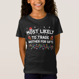 Wahrscheinlich Bruder für Weihnachtsgeschenke eint T-Shirt
