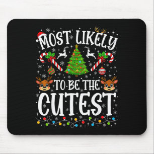 Wahrscheinlich das süßeste Weihnachts-Matching-Fa Mousepad