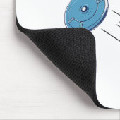 Wahrscheinlich denkt er über Disc Golf nach, lusti Mousepad (Ecke)