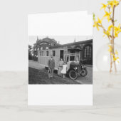 Wahrscheinlich die erste MOBILE-ZUHAUSE Karte (Gelbe Blume)