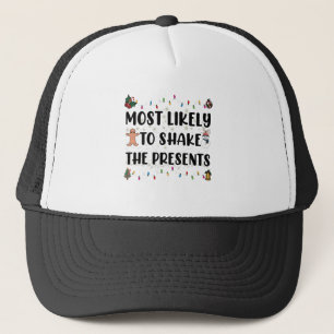Wahrscheinlich die Geschenke lustig schütteln Weih Truckerkappe