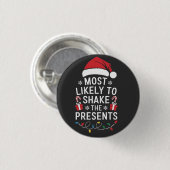 Wahrscheinlich die Geschenke zu Weihnachten schütt Button (Vorne & Hinten)