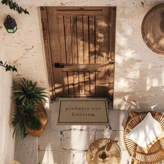 Wahrscheinlich die Jagd funny Custom Brown Trendy Fußmatte