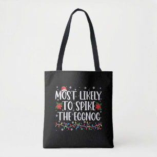 Wahrscheinlich Eggnog Family Christmas bespritzt  Tasche
