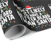 Wahrscheinlich ein besserer Bart als der Weihnacht Geschenkpapier (Rolleneckpunkt)