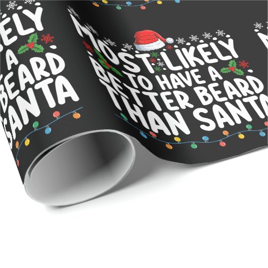 Wahrscheinlich ein besserer Bart als der Weihnacht Geschenkpapier (Rolleneckpunkt)