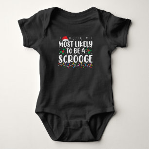 Wahrscheinlich ein Geizhals Lustiges Familienweihn Baby Strampler