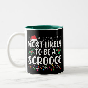Wahrscheinlich ein Geizhals Lustiges Familienweihn Zweifarbige Tasse