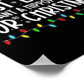 Wahrscheinlich ein Hippopotamus zu Weihnachten Gew Poster (Ecke)