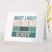 Wahrscheinlich ein irischer Ausgang Karte (Gelbe Blume)