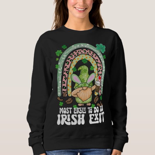 Wahrscheinlich ein irischer Exit-Regenbogenknochen Sweatshirt (Vorderseite)