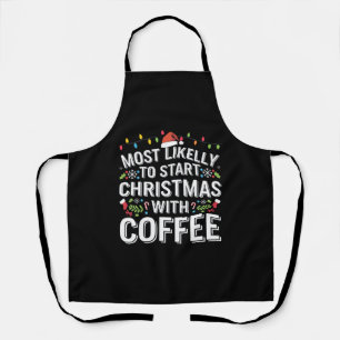 Wahrscheinlich fängt Weihnachten mit der Kaffee-Fa Schürze