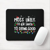 Wahrscheinlich Frage der Weihnachtsmann, um gute F Mousepad (Mit Mouse)