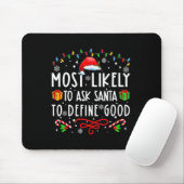 Wahrscheinlich Frage der Weihnachtsmann, um gute F Mousepad (Mit Mouse)