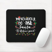 Wahrscheinlich Frage der Weihnachtsmann, um gute F Mousepad (Mit Mouse)