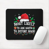 Wahrscheinlich Frage der Weihnachtsmann, um gute W Mousepad (Mit Mouse)