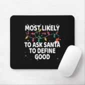 Wahrscheinlich Frage der Weihnachtsmann, um gute W Mousepad (Mit Mouse)