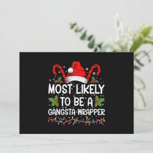 Wahrscheinlich Gangsta-Wrapper-Familie Xmas Einladung