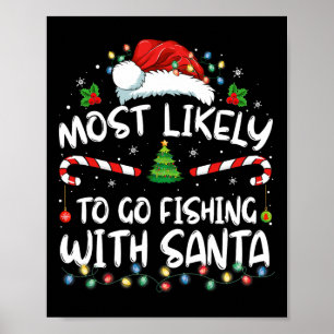 Wahrscheinlich geht mit Santa Angeln Angel-Liebhab Poster
