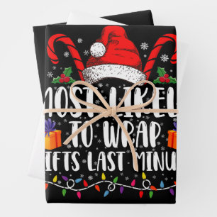 Wahrscheinlich Geschenke zum letzten Moment an Wei Geschenkpapier Set