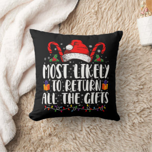 Wahrscheinlich gibt er alle Weihnachtsgeschenke zu Kissen