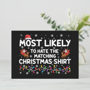 Wahrscheinlich hasst man passende Weihnachten Einladung