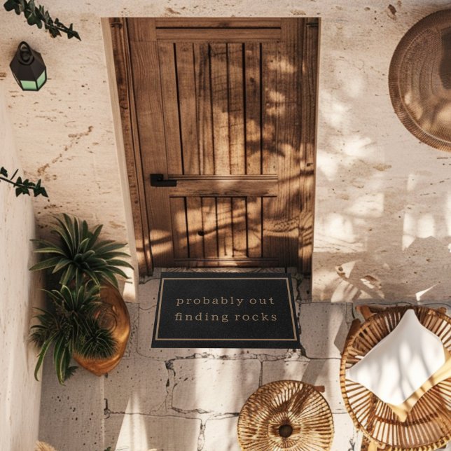 Wahrscheinlich heraus finden Rocks Funny Custom Bl Fußmatte (Von Creator hochgeladen)