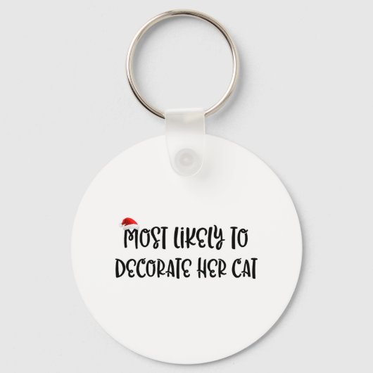 Wahrscheinlich ihre Katze 2 dekorieren Schlüsselanhänger (Vorderseite)