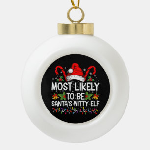 Wahrscheinlich ist es der geistreiche Elf von Sant Keramik Kugel-Ornament