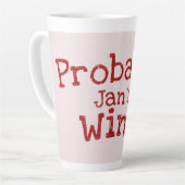 Wahrscheinlich (Jans) Weintypografie Milchtasse (Linke Ecke)