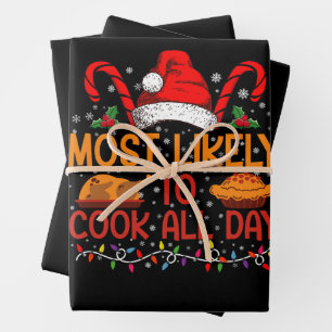 Wahrscheinlich kocht am Thanksgiving/Weihnachten d Geschenkpapier Set