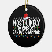 Wahrscheinlich korrigiert Weihnachten nach Weihnac Keramik Ornament (Links)