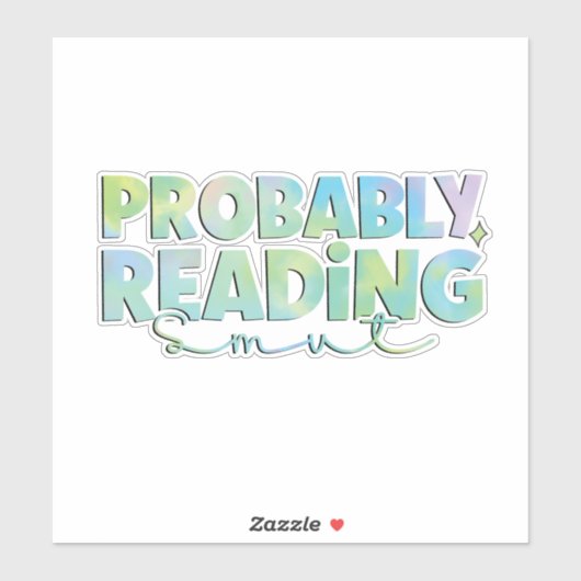 Wahrscheinlich Leseschnuss Aufkleber (Blatt)