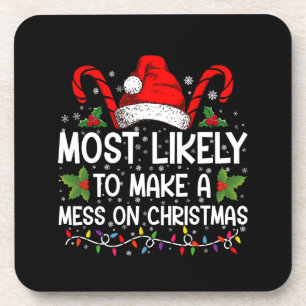 Wahrscheinlich macht es am Weihnachtstag ein Durch Getränkeuntersetzer